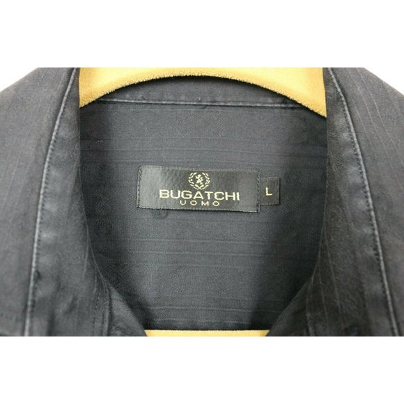Bugatchi Uomo Mens Shirt Long Sleeve Button Up L - Picture 7 of 7